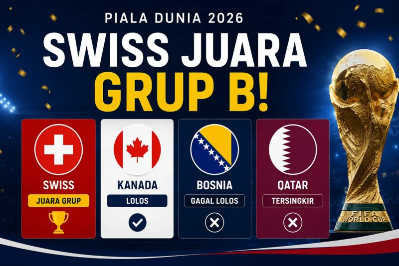 Swiss Juara Grup B! Kanada Tetap Lolos, Qatar Tersingkir dari Piala Dunia 2026.webp